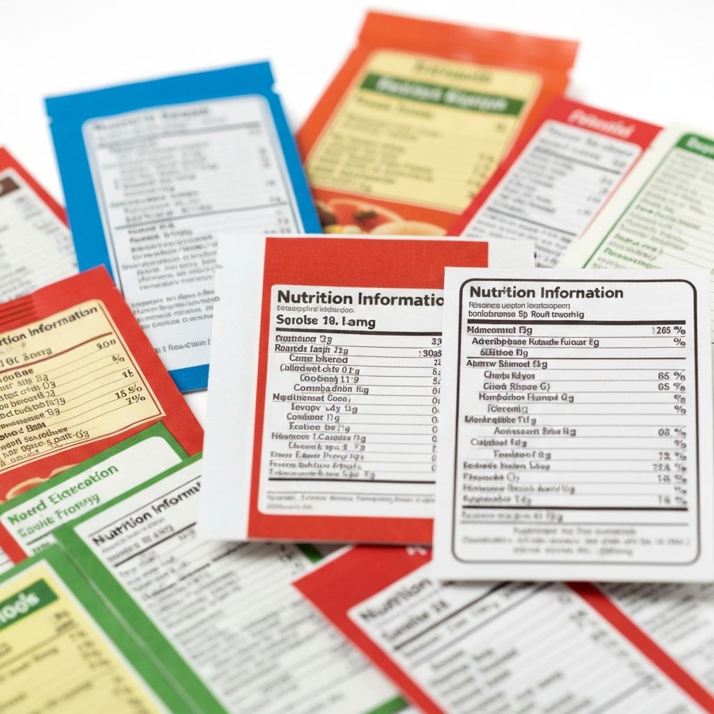 Nutrition labels