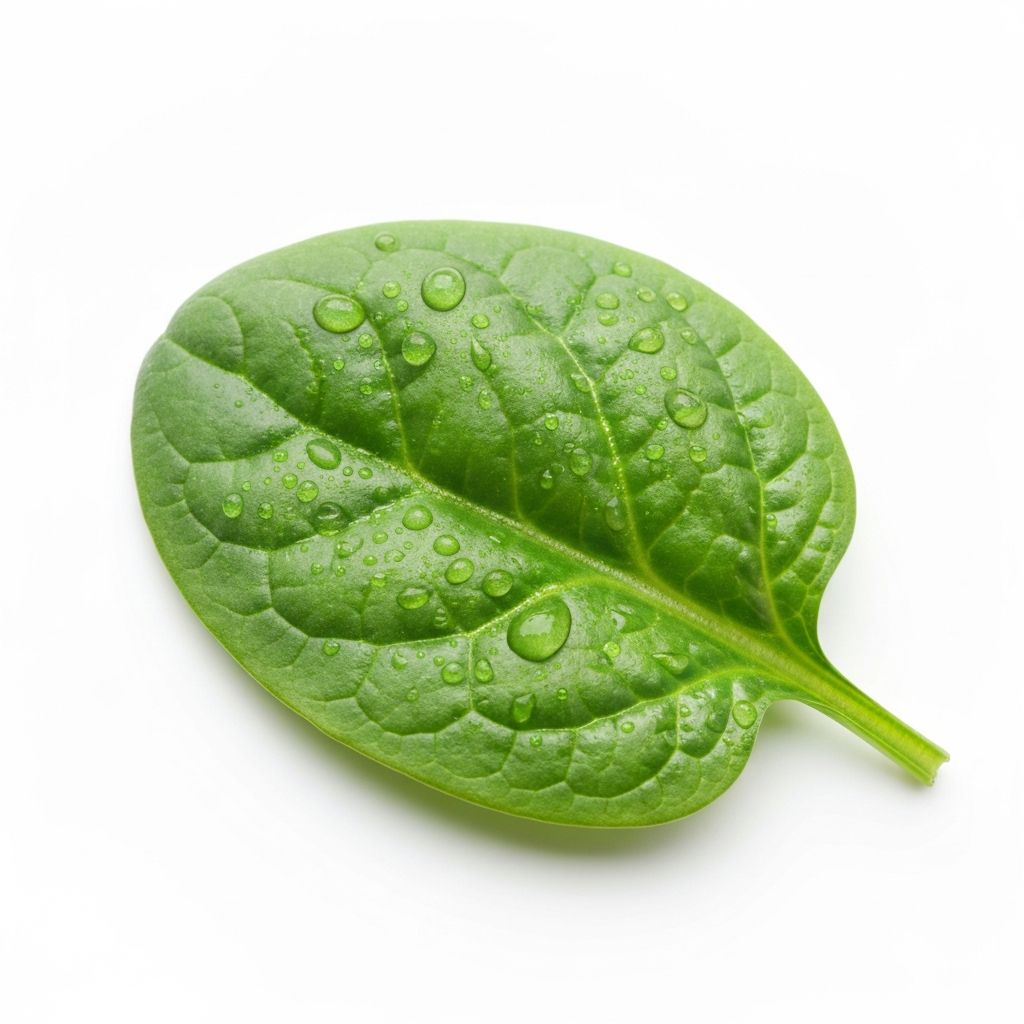 Fresh spinach leaf